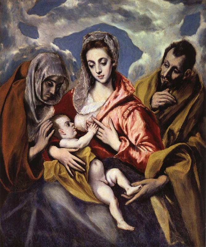 El Greco The Holy Family iwth St Anne Spain oil painting art